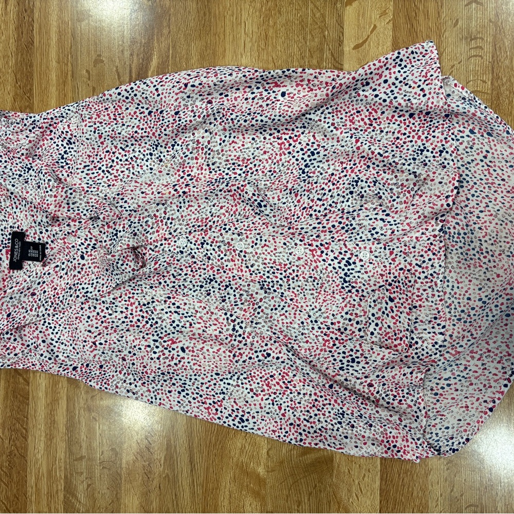 Jones New York Multicolor Patterned Blouse